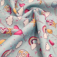 Атлас матовый Абрахам с яркими леденцами