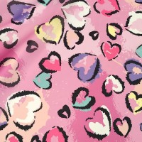 Атлас матовый Абрахам с модными сердечками