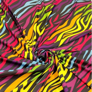 Бифлекс с принтом цветная зебра