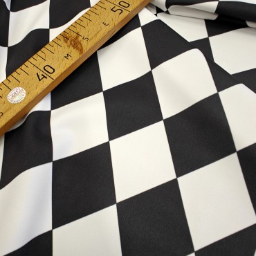 Бифлекс с черно белыми ромбами