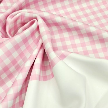 Неопрен в мелкую розовую клетку