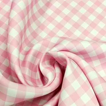 Неопрен в мелкую розовую клетку