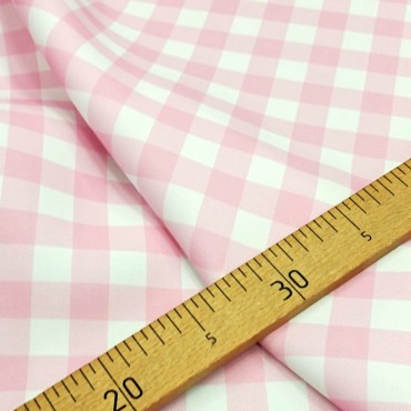 Неопрен в мелкую розовую клетку