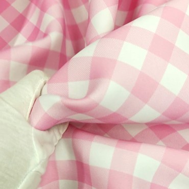 Неопрен в мелкую розовую клетку