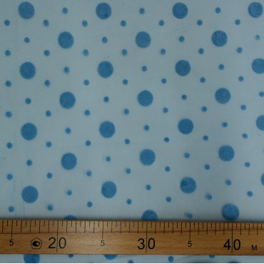 Фатин с горошками бирюзовый цвет 31L