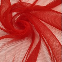 Фатин плиссе красный цвет 43
