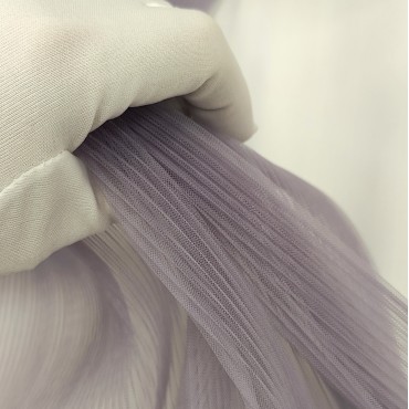 Фатин плиссе цвет глициния 60