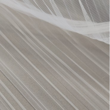 Фатин плиссе белый цвет 1.1