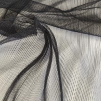 Фатин плиссе черный цвет 47