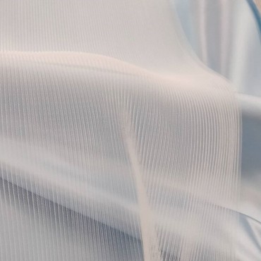 Фатин плиссе молочный цвет 2