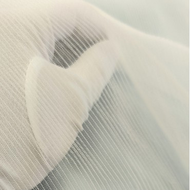 Фатин плиссе молочный цвет 2