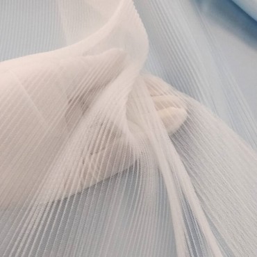 Фатин плиссе молочный цвет 2