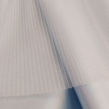 Фатин плиссе молочный цвет 2