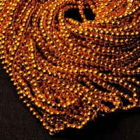 Бусы жемчуг - цвет золото