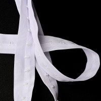 Застежка - крючок - металл цвет белый