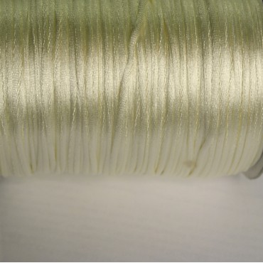 Шнур атласный круглый 2мм цвет айвори уп.228м