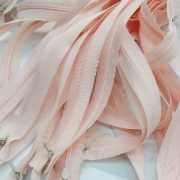 Молния потайная - цвет зефирка