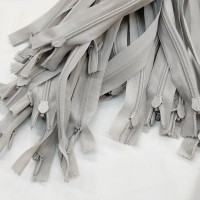 Молния потайная - цвет дымчато серый