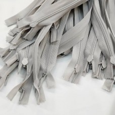 Молния потайная - цвет дымчато серый