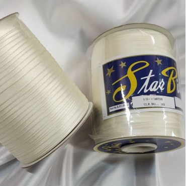 Косая бейка атласная айвори цвет