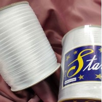 Косая бейка атласная белый цвет