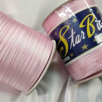 Косая бейка атласная розовый цвет