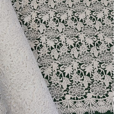 Гипюр макраме белый цвет