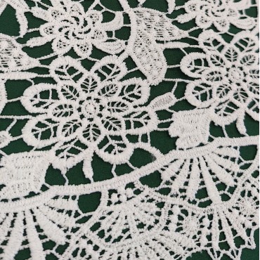 Гипюр макраме белый цвет