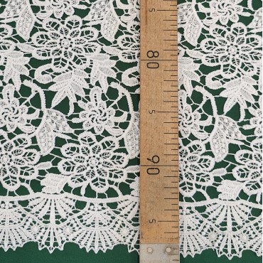 Гипюр макраме белый цвет