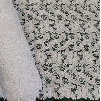 Гипюр макраме белый цвет