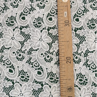 Гипюр макраме белый цвет