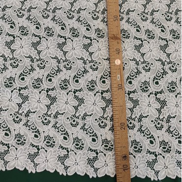 Гипюр макраме белый цвет