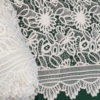 Гипюр макраме молочный цвет