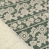 Гипюр макраме молочный цвет