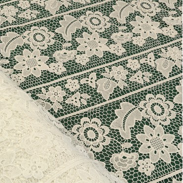 Гипюр макраме молочный цвет