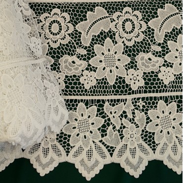 Гипюр макраме молочный цвет