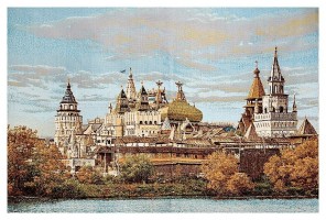 Купон гобеленовый - Измайловский пруд осенью