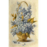 Купон гобеленовый - Незабудки