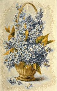 Купон гобеленовый - Незабудки