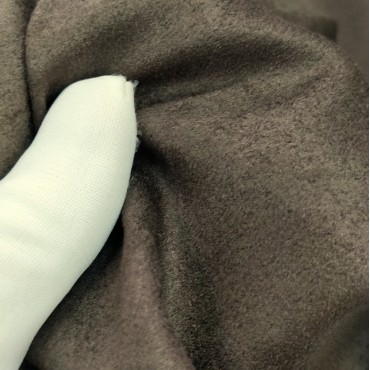 Замшевая ткань - цвет шоколадный