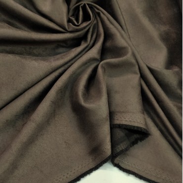 Замшевая ткань - цвет шоколадный