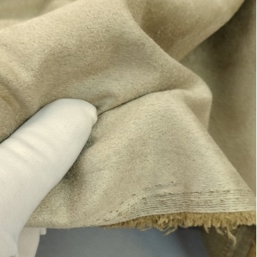 Замшевая ткань - цвет бежевый