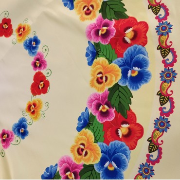 Ткань для танцевальных костюмов - Анютины глазки