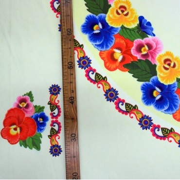 Ткань для танцевальных костюмов - Анютины глазки