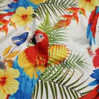 Армани шелк стрейч с тропическим принтом