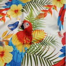 Армани шелк стрейч с тропическим принтом