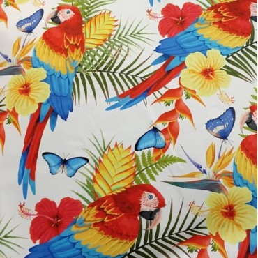 Армани шелк стрейч с тропическим принтом