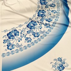 Ткань для танцевальных костюмов в стиле Гжель