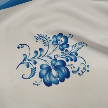 Ткань для танцевальных костюмов в стиле Гжель