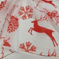 Органза матовая Виола новогодний принт